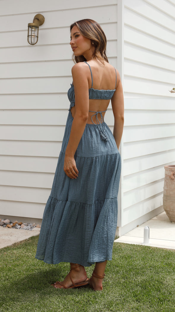 Boho Midi-Kleid mit Spaghetti-Trägern – Viel Farben