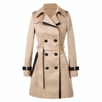 Damen Elegante Trenchcoat mit Gürtel | Lässig