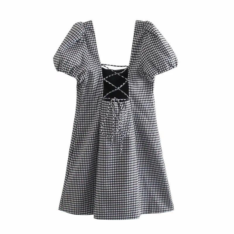 Melisandra – Baumwoll-Gingham-Kleid