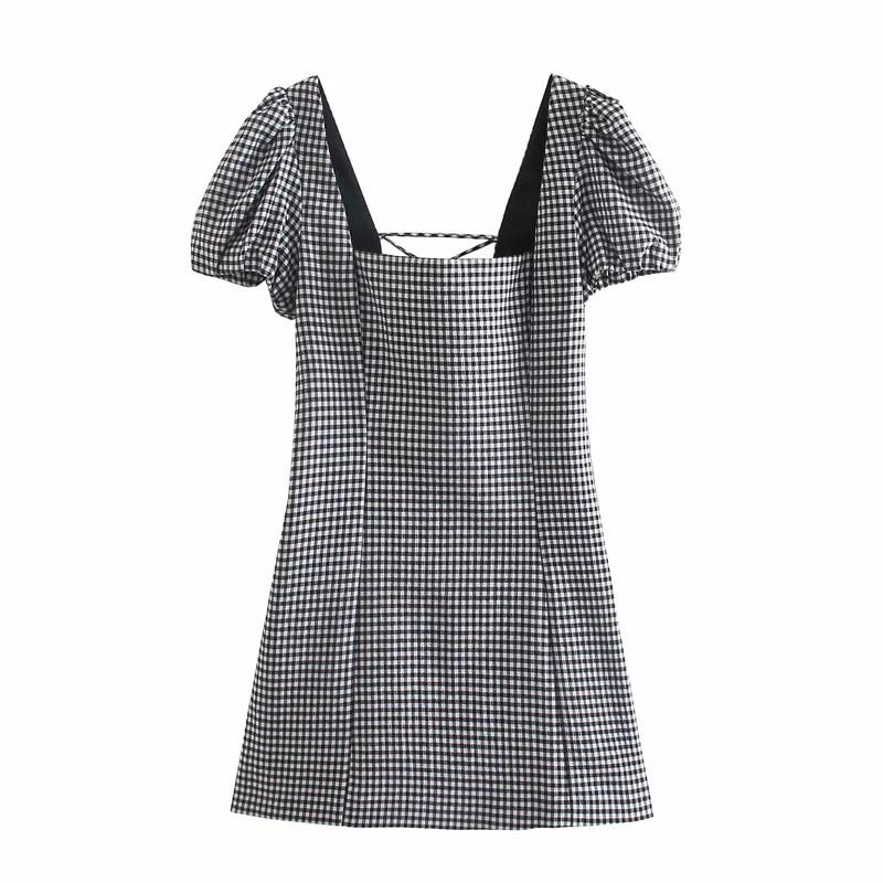 Melisandra – Baumwoll-Gingham-Kleid