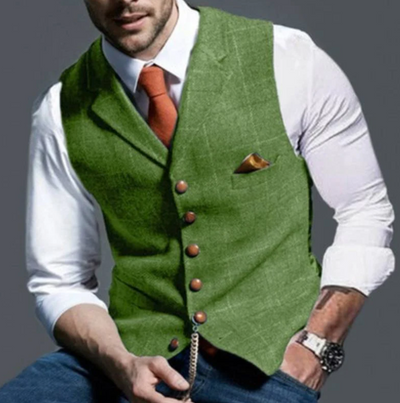 Gary | Klassisch Elegante Karo Herrenweste