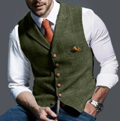 Gary | Klassisch Elegante Karo Herrenweste