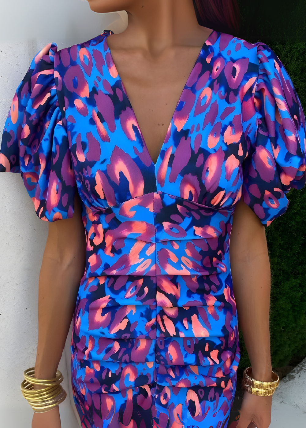 DALINE™ | Lebhaftes Kleid aus Bio-Stoff