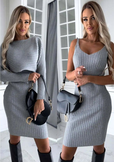 ELENA KLEID & PULLOVER SET
