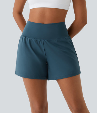Jorvex | Flexible 2-in-1 Yoga Shorts für Damen Sommer