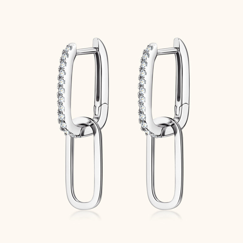 925 Sterling Silver Moissanite Earrings