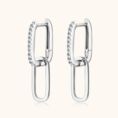 925 Sterling Silver Moissanite Earrings