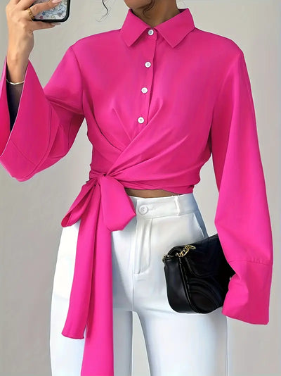 Monette – elegante wickelbluse