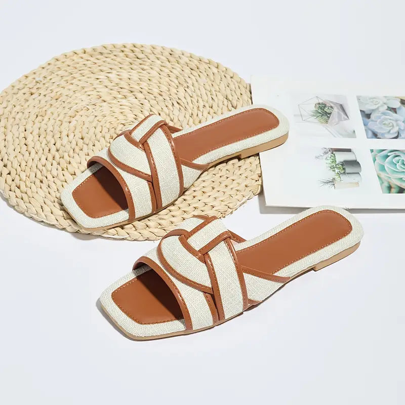 Keoka – Stylische flache Slide-Sandalen