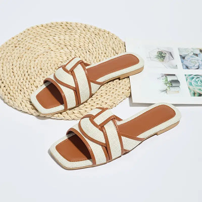 Keoka – Stylische flache Slide-Sandalen