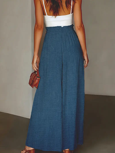 Jewel – Maxi-Palazzohose mit hoher Taille und weitem Bein
