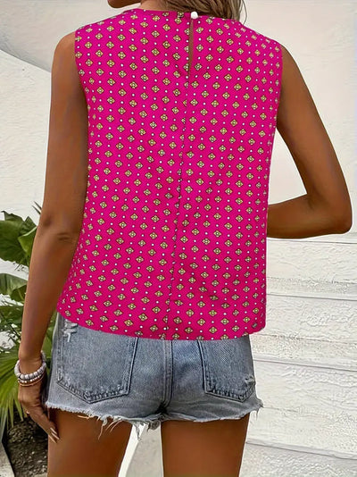Magdalena - tanktop mit rundhalsausschnitt und aufdruck