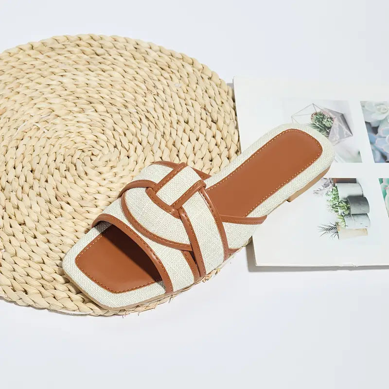 Keoka – Stylische flache Slide-Sandalen