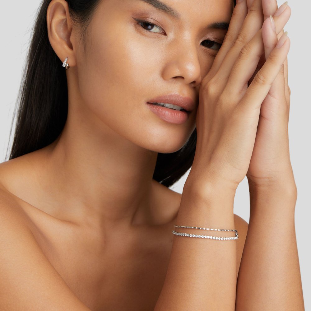 Arelia – Kristall-Silber-Armband