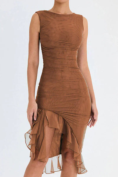 Elegantes Rüschen Sheath-Kleid | Feminin, tailliert & vielseitig