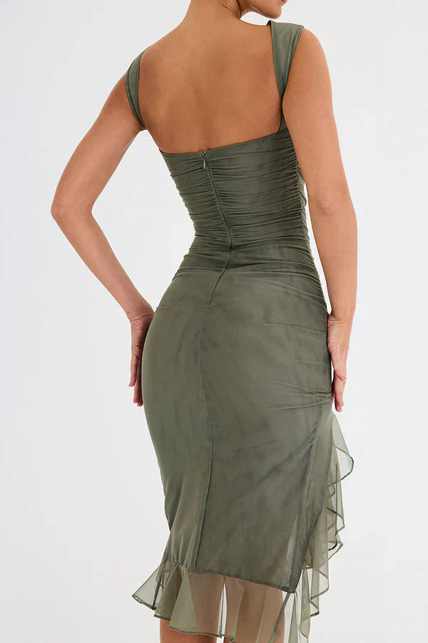Elegantes Rüschen Sheath-Kleid | Feminin, tailliert & vielseitig