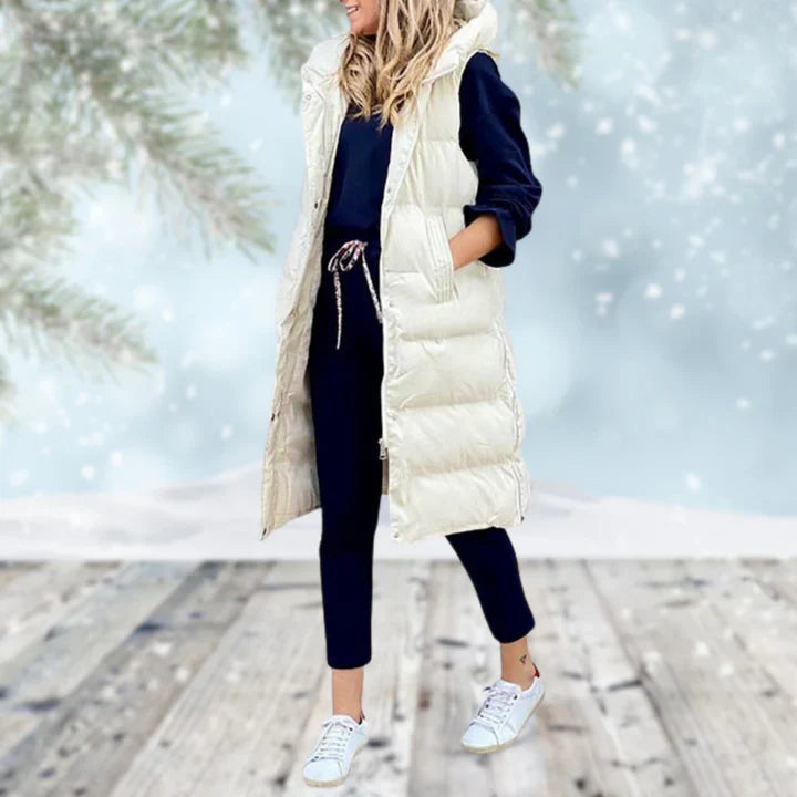 Atmungsaktive lange Winterweste - Laila