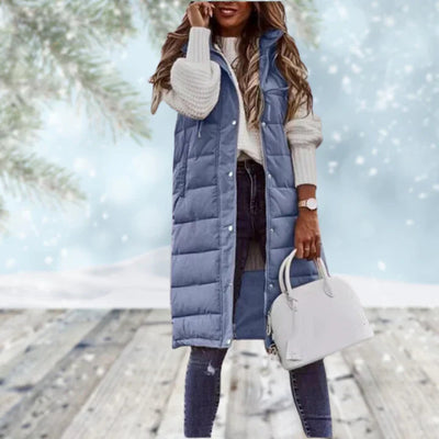 Atmungsaktive lange Winterweste - Laila