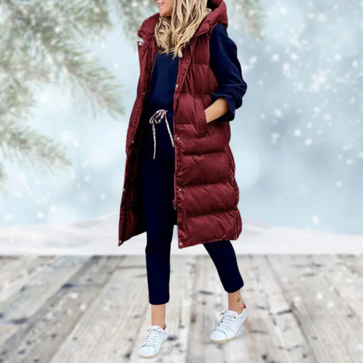 Atmungsaktive lange Winterweste - Laila