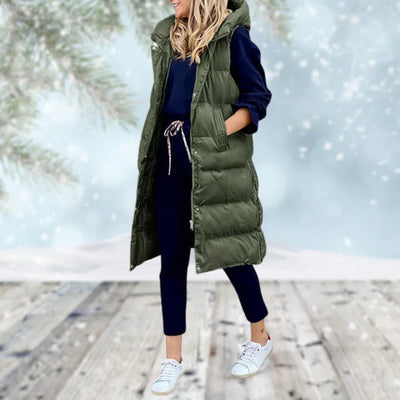 Atmungsaktive lange Winterweste - Laila
