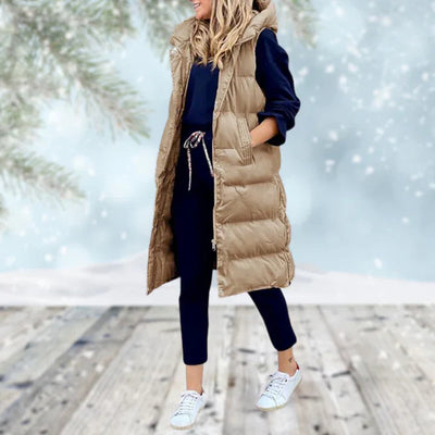 Atmungsaktive lange Winterweste - Laila