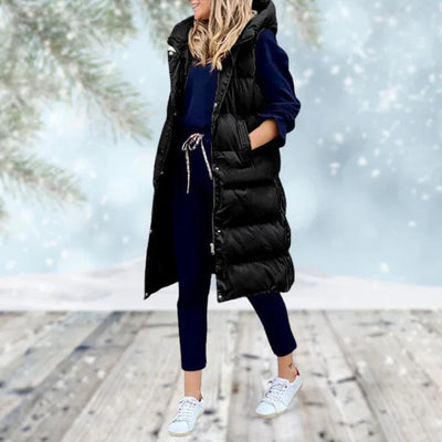 Atmungsaktive lange Winterweste - Laila