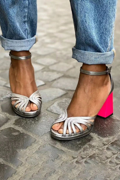 Seraphina™ | Strahlende Blockabsatz-Sandalen