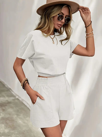 Aminna – Elegantes Top- und Shorts-Set