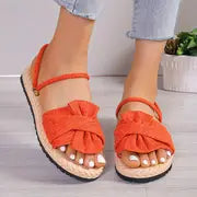 Ada | Damen Solide Farbe Sanfte Sandas