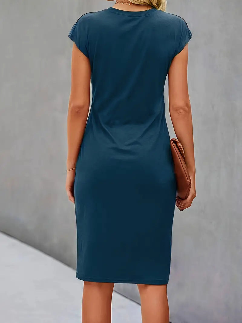 Monette – Lässig-schickes Midikleid mit Knotendetail