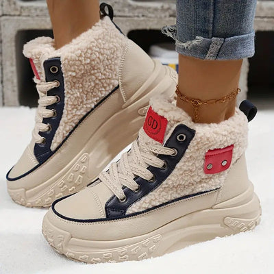Polina – gemütliche winter schneestiefel mit fleecefutter