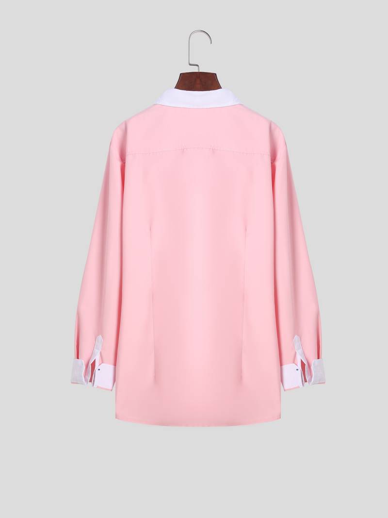 Wulfric | Stylisches Button-Up Kontrast Herrenhemd