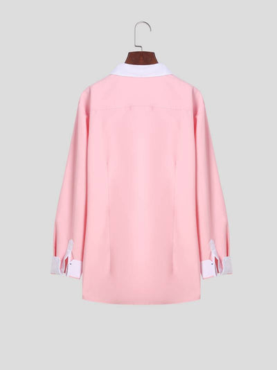 Wulfric | Stylisches Button-Up Kontrast Herrenhemd