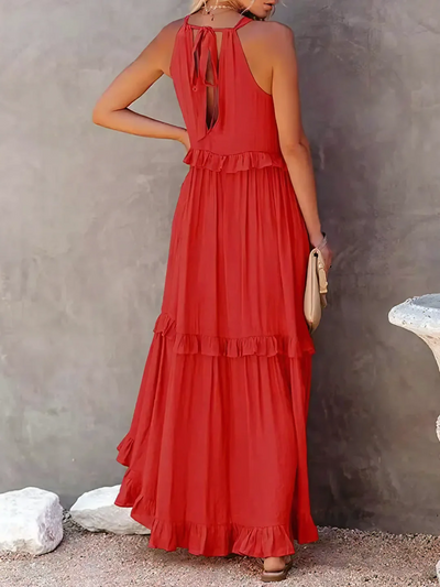 Madelyn | Bohemian Ruffled Maxi Dress