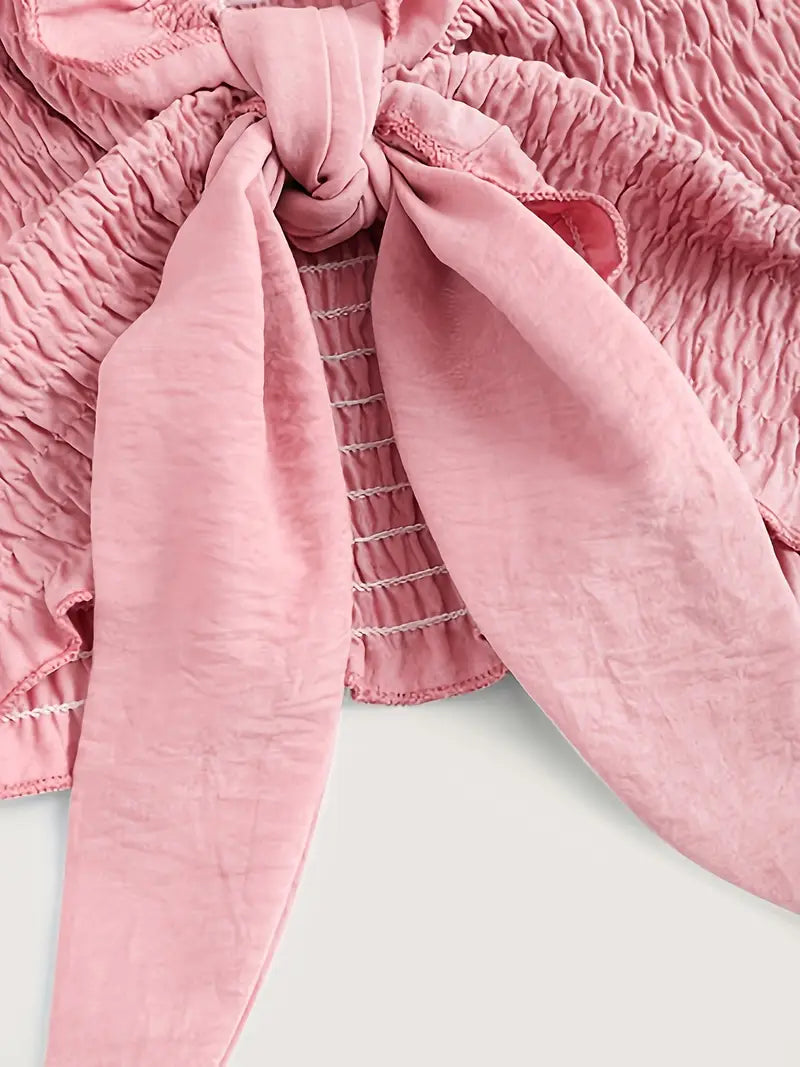 Ivigail – Strukturiertes Bandeau-Set mit Schleif