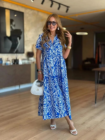 Jubilee – Locker Geschnittenes A-Linien-Kleid Mit Drucken