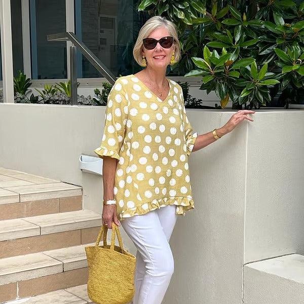 Valerie – Stylisches Polka Dot Top