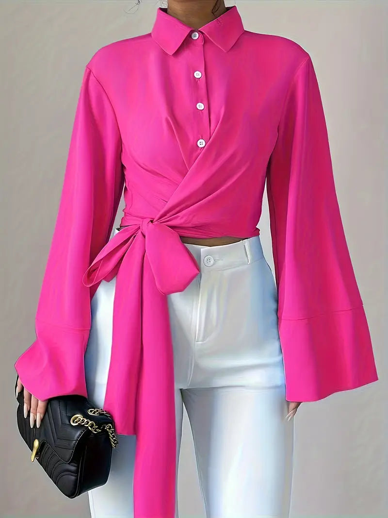 Monette – elegante wickelbluse