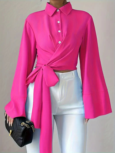 Monette – elegante wickelbluse