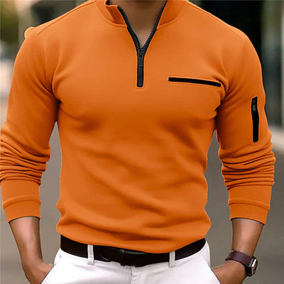 Benedek | Raffiniertes Stehkragen Herrenpoloshirt