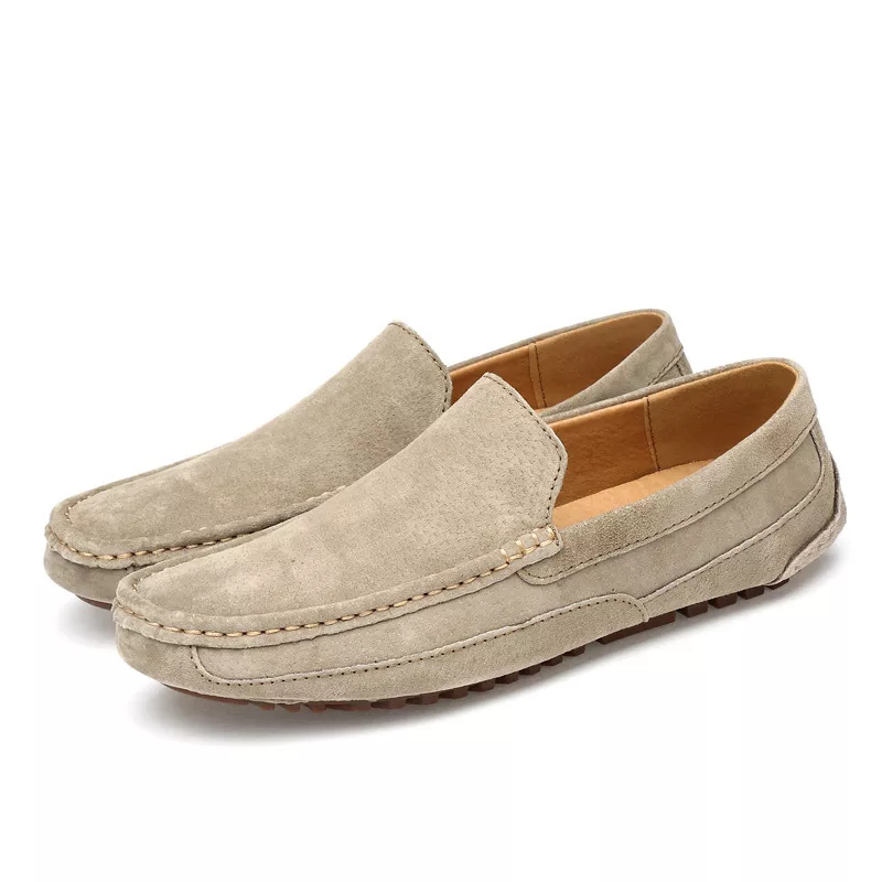 Giddeon | Herren Beige Mokassins | Bequem