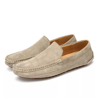 Giddeon | Herren Beige Mokassins | Bequem