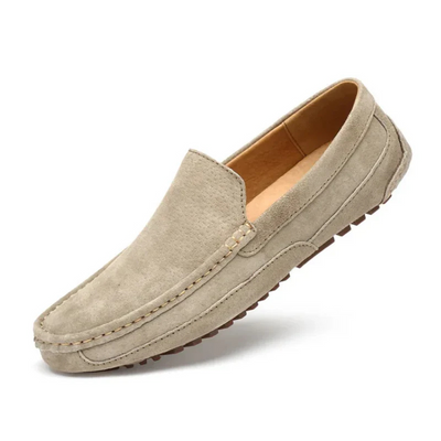 Giddeon | Herren Beige Mokassins | Bequem