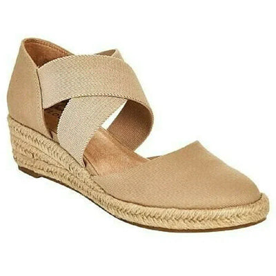 Brenda – Stilvolle, atmungsaktive Keilschuhe aus Canvas