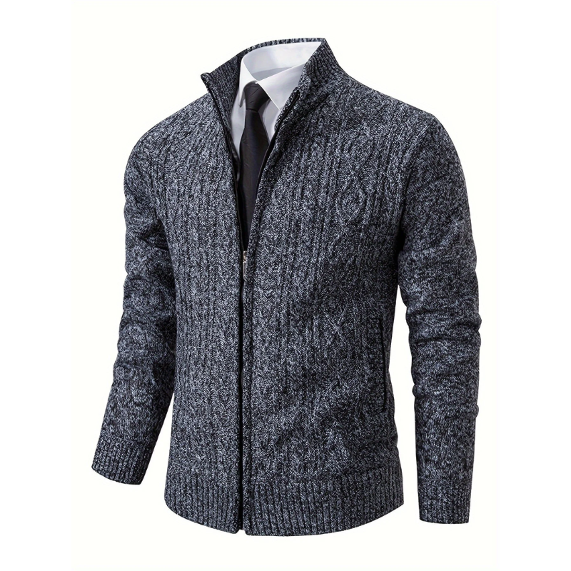 Bequeme Herrenstrickjacke für den Winter -Toni