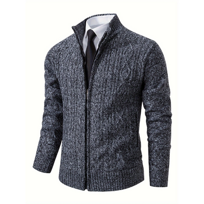 Bequeme Herrenstrickjacke für den Winter -Toni