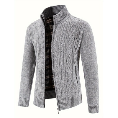 Bequeme Herrenstrickjacke für den Winter -Toni