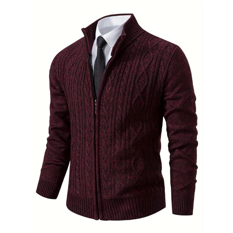 Bequeme Herrenstrickjacke für den Winter -Toni