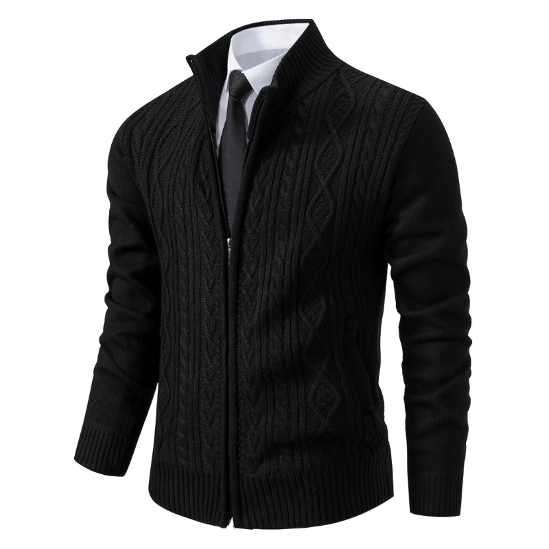 Bequeme Herrenstrickjacke für den Winter -Toni