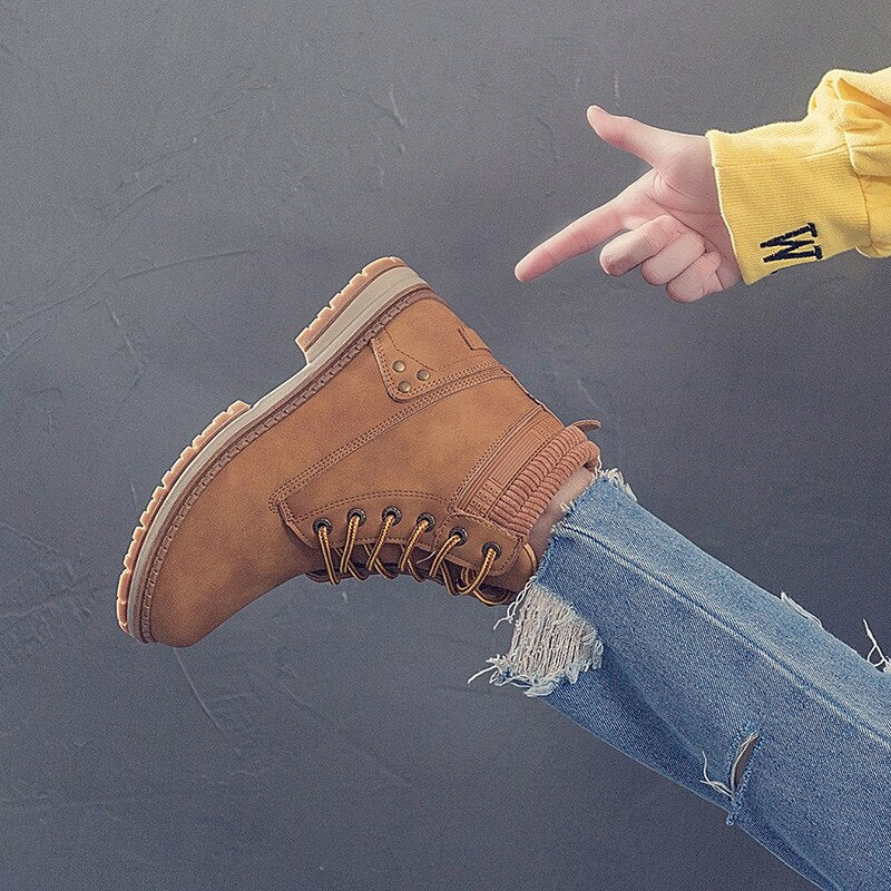 Jovelyn | Damen Flach Stiefeletten | Schwarz